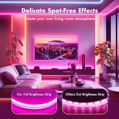 Neon RGB Rope Lights,IP67 Waterproof,Flexible Led Rope Lights,Control with App/Remote,Music Sync,for Gaming Room Living Bedroom Wall Decor (20FT) - size: 20FT