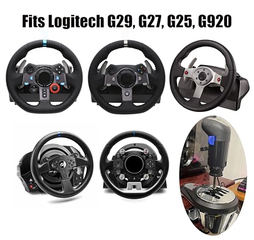 RQG Fits Logitech Shifter, USB Gearshift Knob Fits Logitech G29, G27, G25, G920, ETS2 ATS Shifter, High/Low Gear 18 Speed Truck Simulator PC Win only for Sim Racing Games