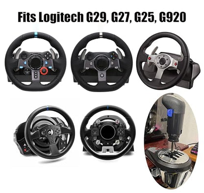 RQG Fits Logitech Shifter, USB Gearshift Knob Fits Logitech G29, G27, G25, G920, ETS2 ATS Shifter, High/Low Gear 18 Speed Truck Simulator PC Win only for Sim Racing Games