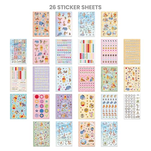 Fashion Angels Disney Winnie the Pooh 1000+ Tabbed Sticker Collection Book | Includes Holographic, Vinyl & Alphabet Stickers, For Kids Ages 6+ - color: Winnie the Pooh