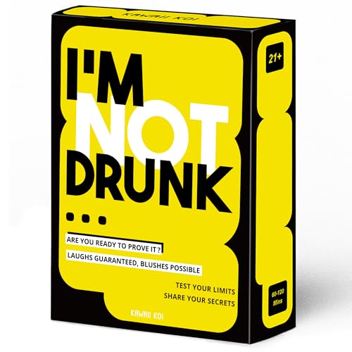 I'm NOT Drunk Drinking Game for Adults, Adult Party Card Game for Game Night, Bachelorette Party, 21st Birthday, Bachelor Party, Girls Night, Couples and Friends