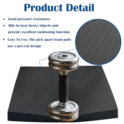 4 Pcs Pick and Pluck Foam 12 x 12 Inch, 2 Sizes Foam Inserts For Cases, Gun Case Polyurethane Foam Sheet for Toolbox, Storage Drawer,Game Box, Crafts (2Pack 12"x12"x2", 2Pack 12"x12"x0.4") - size: 2Pcs 12"x12"x2" & 2Pcs 12"x12"x0.4"