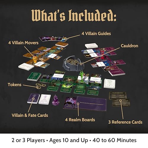 Ravensburger Disney Villainous - Introduction to Evil Strategy Board Game - Compatible with Other Villainous Games - Includes Lorcana Promo Card - Ages 10+