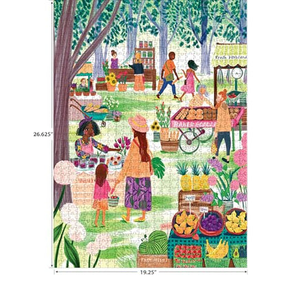 RoseArt - Soft Touch - Farmer's Market - 1000 Piece Jigsaw Puzzle for Adults - style: Farmer's Market