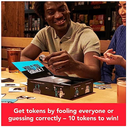Spin Master Games, Would You Rather? Funny Party Card Game for College, Friendsgiving, Birthdays, & More, for Teens & Adults, 3-6 Players, for Ages 14 & Up - style: Would You Rather