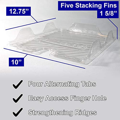 File Organizers - Letter Size, Stackable Trays for Desk - for Office Files, Mail, Documents - 48 Pack - size: 48 Pack