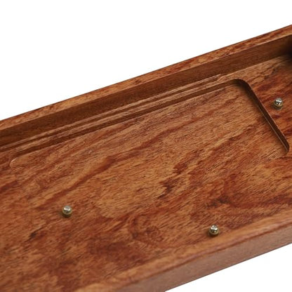 GH60 Solid Wooden Case Wrist Rest for 60% Mini Mechanical Gaming Keyboard Compatible Poker2 Pok3r Faceu 60 (Yellow Rosewood) - color: Yellow Rosewood