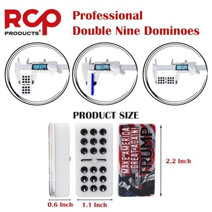 Dominos Set for Adults – Domino Cubano Profesional de 55 Fichas, Metal Spinner,Caja de Madera, Board Game with Wood Case Juegos de Mesa (Customized Tiles) - color: Customized Tiles