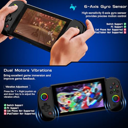 Joso Mobile Gaming Controller for iPhone/iPad/Tablet, Android Wireless Controller with Hall Effects Joysticks, Support PC/Switch, Play Cloud Games/PS Remote Play/COD/Genshin Impact & More - Black - color: Black