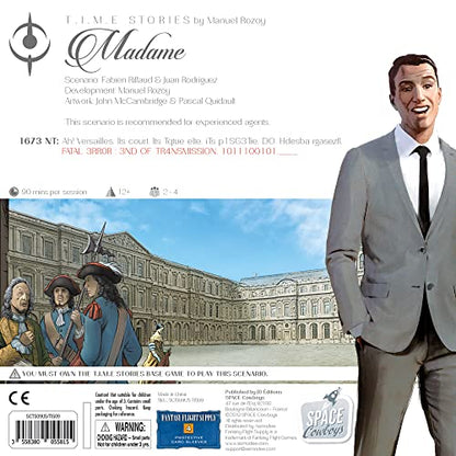 TIME Stories Madame EXPANSION - Dive into 17th Century Versailles! Adventure Game, Cooperative Strategy Game for Kids & Adults, Ages 12+, 2-4 Players, 90 Min Playtime, Made by Space Cowboys