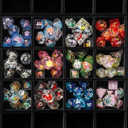 1985 Games Mystery Dice, Set of 7 Polyhedral Dice, Wide Range of Patterns, Gaming Dice, Suitable for Role Playing, Table Games (Pack of 6) - color: Mystery Dice, size: Pack of 6