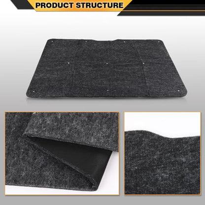 CNNELL Under Hood Insulation Pad 1/2 Inch Thick Compatible with Buick Regal 1981-1987 - style: 1981-1987 Buick Regal