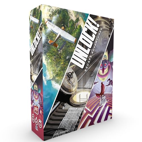 UNLOCK! Escape Adventures Card Game - Escape Room-Inspired Cooperative Adventure, Fun Family Game for Kids and Adults, Ages 10+, 1-6 Players, 1 Hour Playtime, Made by Space Cowboys