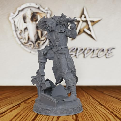 Vampire Swordsman Tabletop Unpainted Miniature Set, DND Minis for Dungeons and Dragons,Fantasy Role Playing Figurine, Great for Vampire Encounters & Gothic Theming- AS197