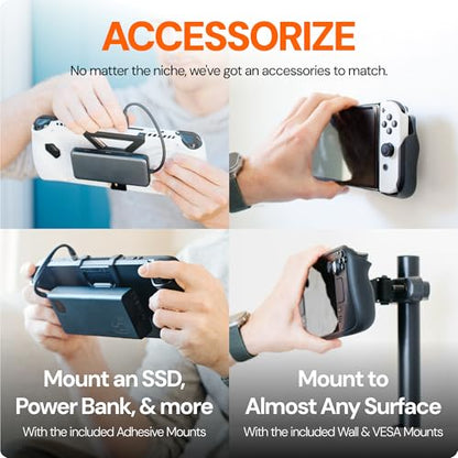 Mechanism 7-in-1 Bundle for Legion Go S | Kickstand, Battery, VESA & Wall Mounting Kit | Mount Anything to Your Legion Go Console & It to Anything | Case Friendly Accessories - color: Legion Go s