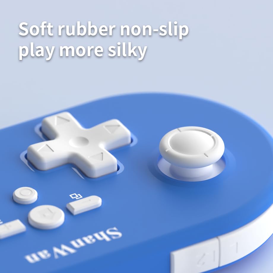 ShanWan Wireless Bluetooth Controller is Compatible With the Switch/Switch 2, Steam Deck, PC, Android, iPhone, iPad, and macOS. It Features Customizable Buttons and Macros, Motion Controls, linear Motor Vibration, Joysticks, Triggers, and a D-pad
