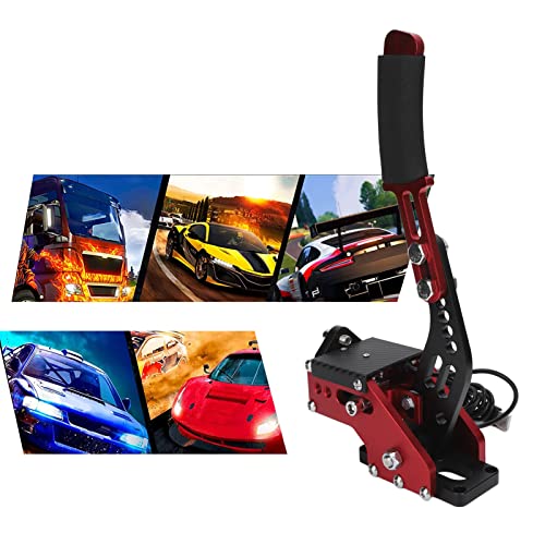 64 Bit USB PC Handbrake, Sim Handbrake Compatible for Logitech G27 G25 G29 T500 T300 Fanatecosw LFS Dirt Linear E Brake, Gaming Handbrake
