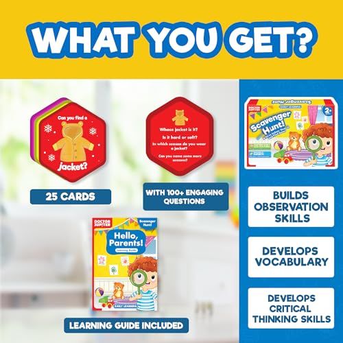 Doctor Jupiter Scavenger Hunt | Toys for Ages 2-4 | Birthday Gift Ideas for 2 Year Old Boys and Girls | Toddler Toys for 2-3-4 Year Old | Learning & Education Toys - style: Scavenger Hunt