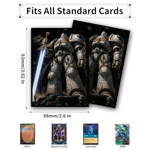 MTG Card Sleeves, Ultra Clear Front & Matte Finish Back, 100 Count Standard Size Matte Art Sleeve for Magic The Gathering (Doomsday Mecha)