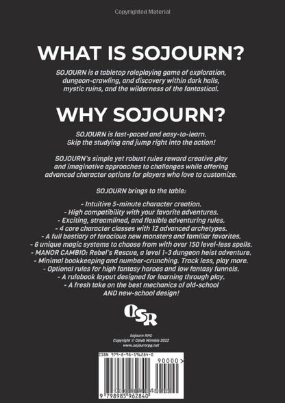 SOJOURN RPG: Adventures of Sword & Sorcery in Dark Dungeons & Dangerous Lands