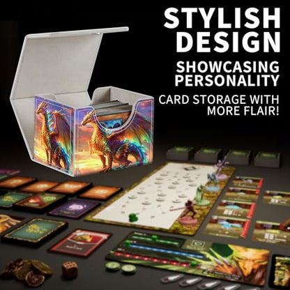 for MTG Card Storage - High Capacity Anime Card Sleeves, Commander Decks, Dragon - color: Dragon