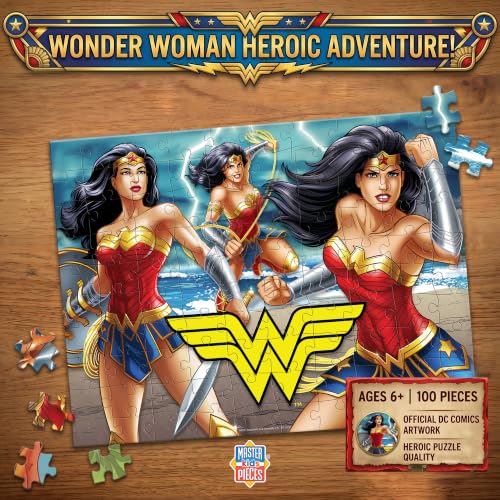 MasterPieces 100 Piece Jigsaw Puzzle for Kids - 14"x19" - Wonder Woman - style: Wonder Woman