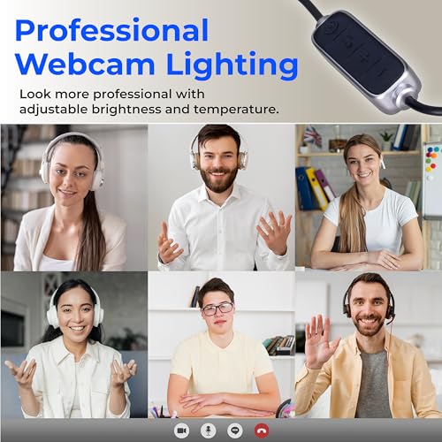 HumanCentric Video Conference Lighting - Webcam Light for Streaming LED | Monitor & Laptop Light for Video Conferencing, Zoom Lighting for Computer, Replace Ring Light for Zoom Meeting, Double Kit - size: Double Kit