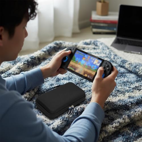 worfty Travel Carrying Case for Retroid Pocket 6/ G2/ 5/ 4/ 4pro Game Handheld Console (Case Only) - Hard Protective Carrying Storage Bag - color: Black