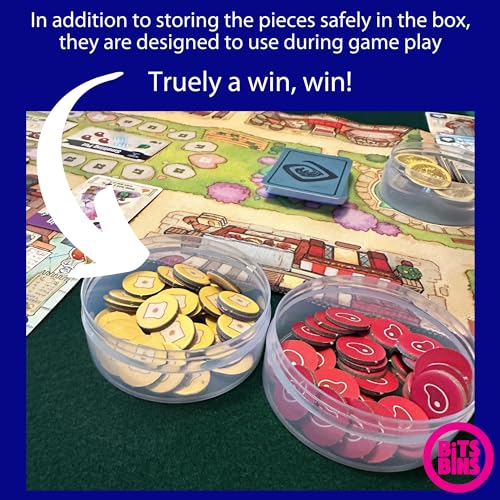 PRODUCT80 BitsBins Organizer for World Wonders Board Game, Organizes Cards and Tokens Easily and Fits in Game Box, Board Game Accessories for Components World Wonders