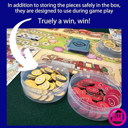 PRODUCT80 BitsBins Organizer for World Wonders Board Game, Organizes Cards and Tokens Easily and Fits in Game Box, Board Game Accessories for Components World Wonders