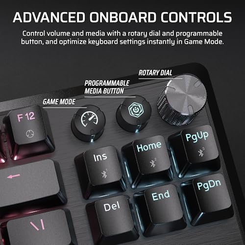 Corsair K70 CORE TKL Wireless + Elgato Stream Deck Mini Bundle - Mechanical Tenkeyless Gaming Keyboard with Studio Controller for Zoom, Teams, PowerPoint, MS Office etc, Compatible with PC/Mac
