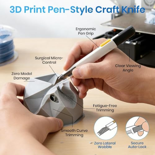 84Pcs 3D Printer Accessories, 3D Printer Tools Kit with Slotted Organizer Bag, PTFE Nozzle Anti-Stick Coating, T12 Needle Files, Deburring Tool, for All FDM/SLA, Bambu Lab, Ender 3, Anycubic,etc