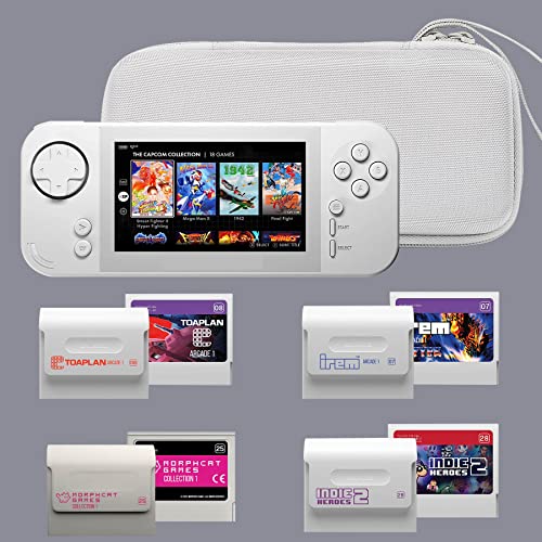 Aenllosi Storage Case for Blaze Evercade EXP/Blaze Evercade EXP-R, White | Hard shell construction, Water-resistant design, Impact-resistant design, Protective case only - style: For Exp/Exp-r Handheld