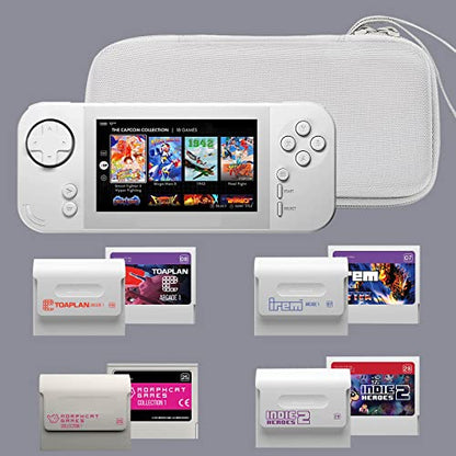 Aenllosi Storage Case for Blaze Evercade EXP/Blaze Evercade EXP-R, White | Hard shell construction, Water-resistant design, Impact-resistant design, Protective case only - style: For Exp/Exp-r Handheld
