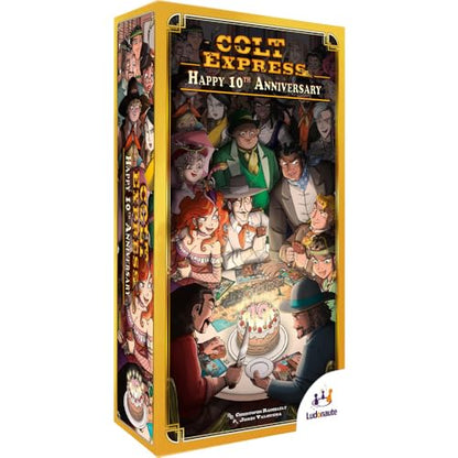 Ludonaute Colt Express 10th Anniversary Promo Box, Expansion, 2-6 Players | Ludonaute Colt Express 10th Anniversary Promo Box; expansion with upgraded components; 2-6 players; ages 10+ | Ludonaute Colt Express 10th Anniversary Promo Box; expansion with up