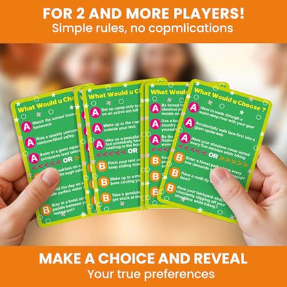 QUOKKA Card Game for Teens, Kids, Adults – 500+ Hilarious Travel & Vacation Scenarios | Funny Getaways What Would You Choose Challenge | Family Nights & Party Game for Friends, Road Trips & Sleepovers - color: 5. Funny Getaways