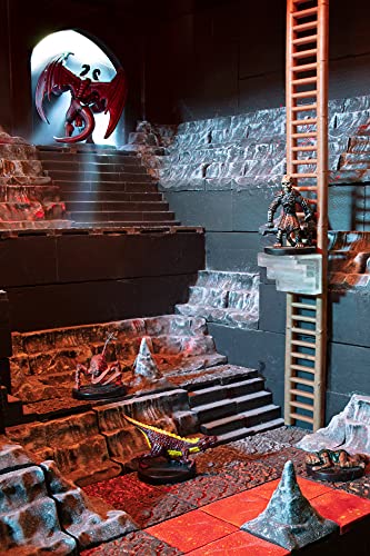 Monster Adventure Terrain 3D Interchangeable Builder System - 121pc Painted Specialty Accessories Set - Build Modular Worlds in a Snap & Elevate Your Campaign - Compatible with DND Dungeons & Dragons - color: Specialty Accessories & Tiles