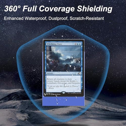 400 Pack Card Sleeves, 200 Matte Blue Trading Card Sleeve and 200 Perfect Fit Sleeves Ideal for Double-Sleeving, Compatible with MTG, TCG - color: Blue, size: 400 Pack