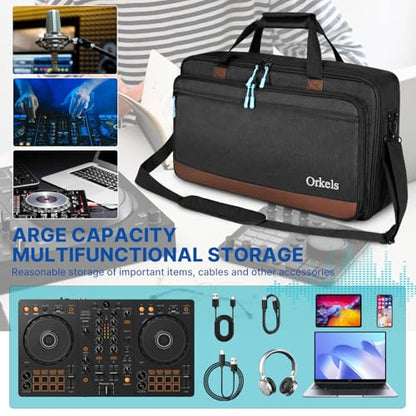 ORKELS DJ Controller Case for DDJ-GRV6, DDJ-REV5, DDJ-REV7, DDJ-FLX6-GT, DDJ-800, XDJ-RR, DDJ-1000SRT, RX, S8, DDJ SX, SX2, SX3, Inpulse 500 DJ Controller - size: DDJ-SX/SX2/SX3/FLX6/FLX10/REV5/REV7