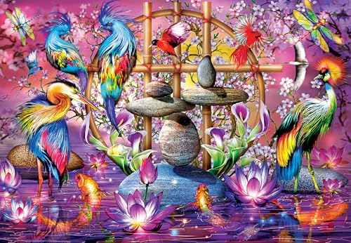 Masterpieces 300 Piece Jigsaw Puzzle for Adults and Families - Fantasy in Flight - 19.25"x26.63" - size: 300 Piece