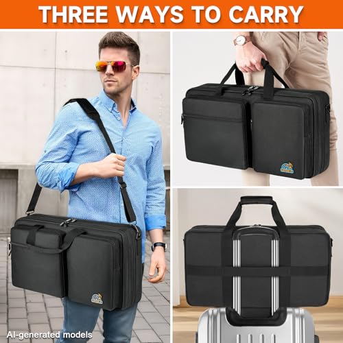 DJ Controller Case Fits for Pioneer DDJ-FLX4/Numark Mixtrack Platinum FX | Padded DJ Storage Bag Fits for DDJ-REV1/DDJ-400/DDJ-SB3/DDJ-RB/Numark Mixtrack Pro FX/Roland DJ-202 (21.5 x 12 x 2.5 in) - size: S(21.5 x 12 x 2.5 in)