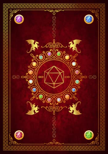 Rpg Character Journal: Role Playing Game Campaign & 5e Character Record Keeping Companion Red Vintage Cover Design
