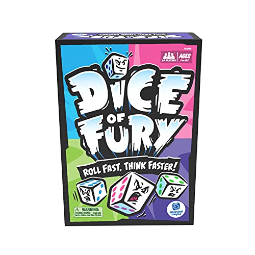 Educational Insights Dice of Fury - Family Board Games for Adults, Teens, and Kids, Dice Games for Family Game Night, Fast-Paced Table Top Party Game, Fun Group Play, Mental Math Activity