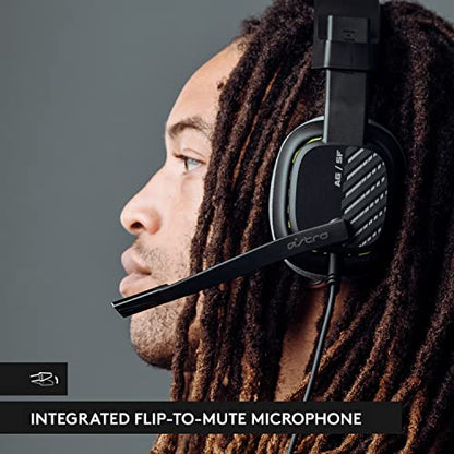 Logitech G A10 Gen 2 Cross-Platform Wired Gaming Headset - Black/PS Edition | 3.5mm Headphone Jack, 32mm Drivers, Flip-to-Mute Mic, Over-Ear Cup Design - color: Black/PS Edition