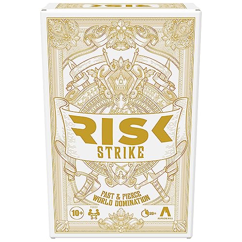 Hasbro Gaming Risk Strike Cards and Dice Game for Adults, Teens, and Kids, Quick-Playing Strategy Game, 2-5 Players, 20 Min. Average, Fun Summer Activities, Vacation Travel Essentials, Ages 10+