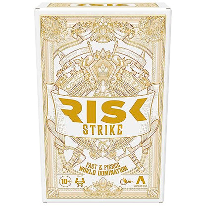 Hasbro Gaming Risk Strike Cards and Dice Game for Adults, Teens, and Kids, Quick-Playing Strategy Game, 2-5 Players, 20 Min. Average, Fun Summer Activities, Vacation Travel Essentials, Ages 10+