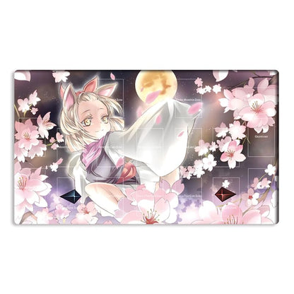 New Mlikemat Playmat Ash Blossom & Joyous Spring TCG CCG OCG Trading Card Game Mat with Zones + Free Bag (ZD039-007-A)