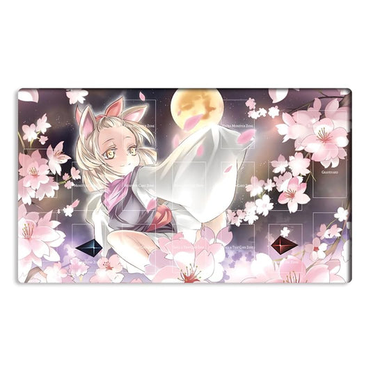 New Mlikemat Playmat Ash Blossom & Joyous Spring TCG CCG OCG Trading Card Game Mat with Zones + Free Bag (ZD039-007-A)