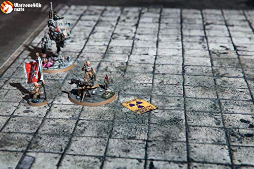 Warzone Studio 60 x 44 inch Double-Sided Rubber Battle Mat: Homeland + Los Duas + Bag