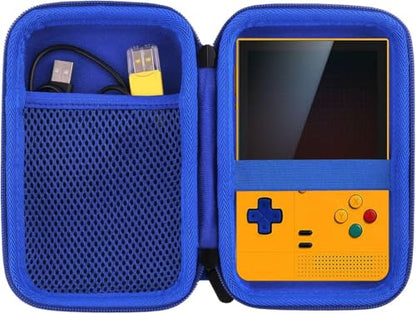 Hard EVA Carrying Storage Case Compatible with Retroid Pocket Flip 2 / Retroid Pocket Classic Retro Game Handheld Console Protective Travel Storage Box (Blue) - color: Blue